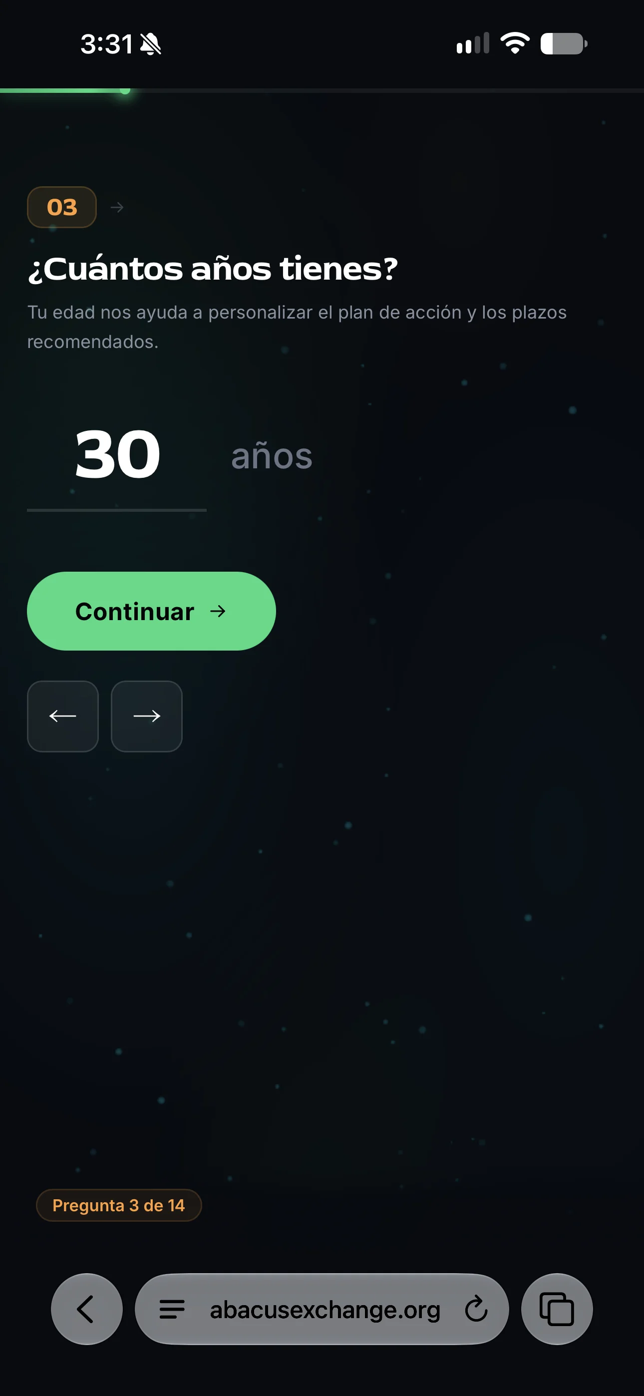 Funnel Diagnóstico, paso 3