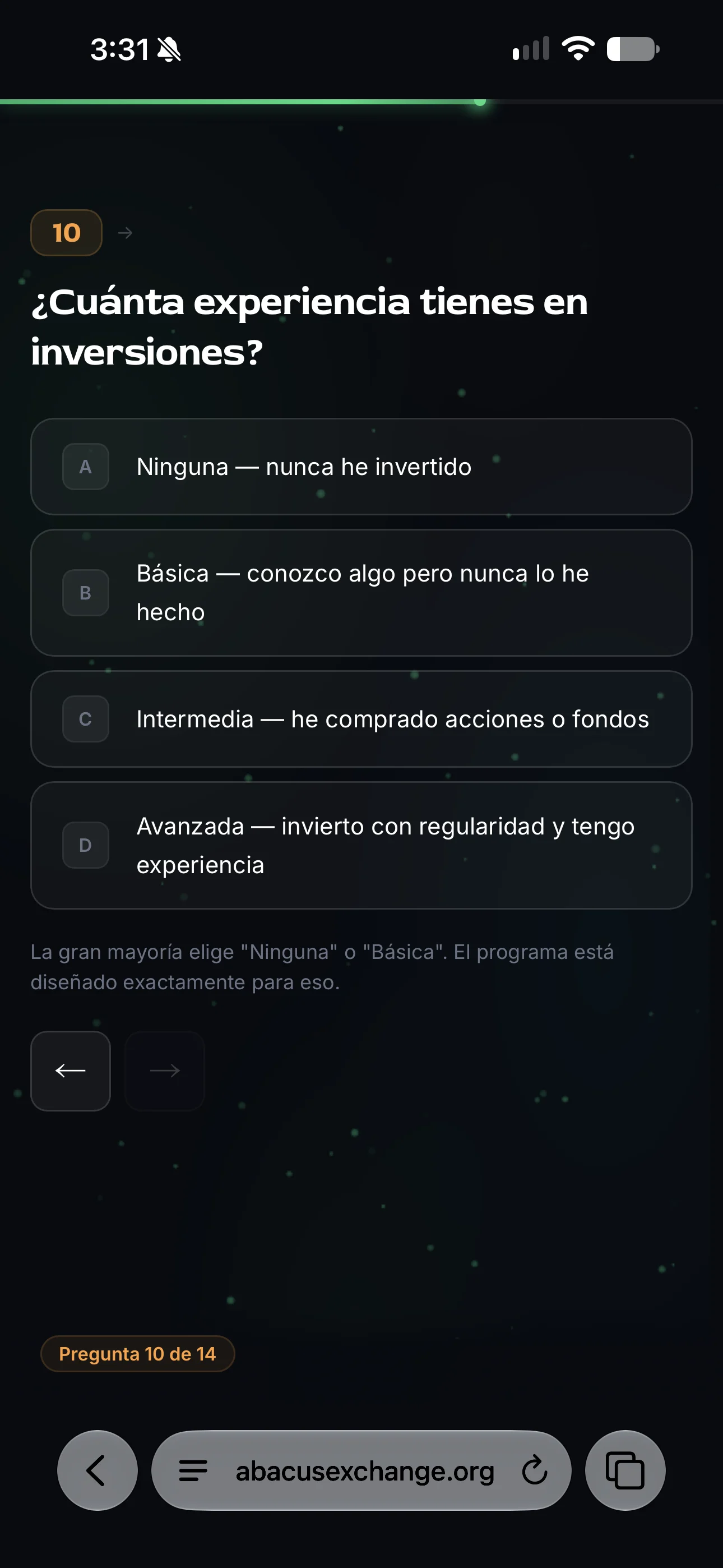 Funnel Diagnóstico, paso 2