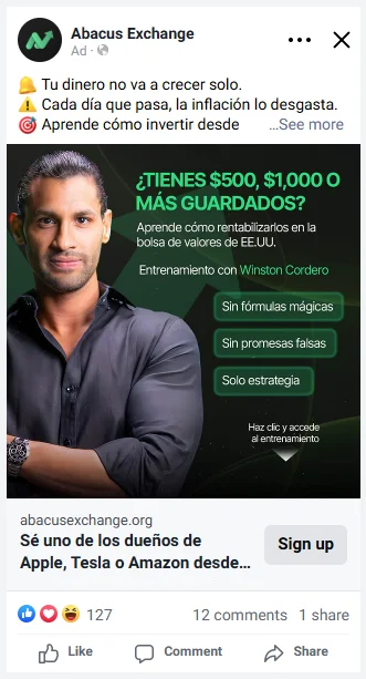 Ad estático de feed