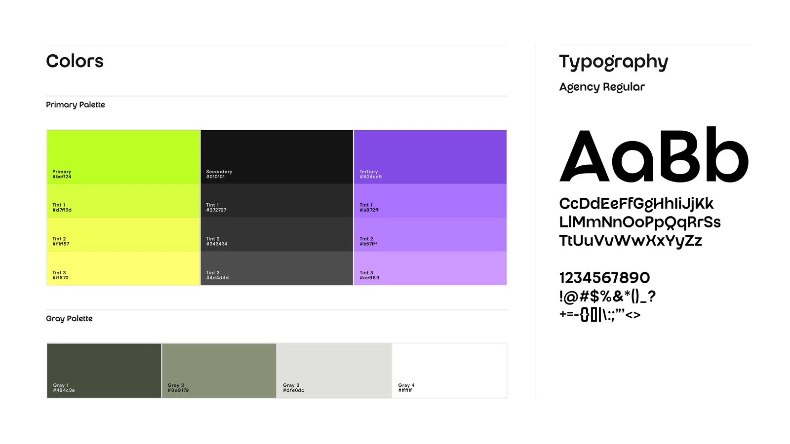 Colores y tipografía de Visaflex